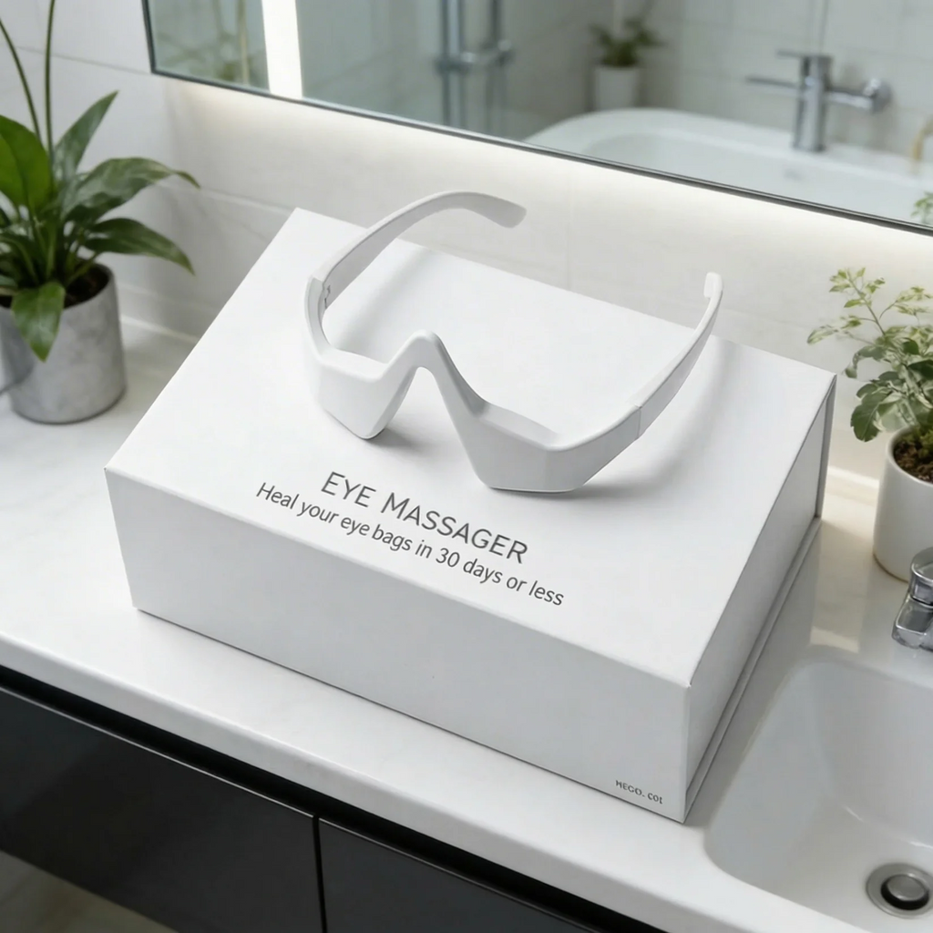 Red Light Therapy & Microcurrent Eye Care Glasses – Anti-Aging Under-Eye Rejuvenation Device